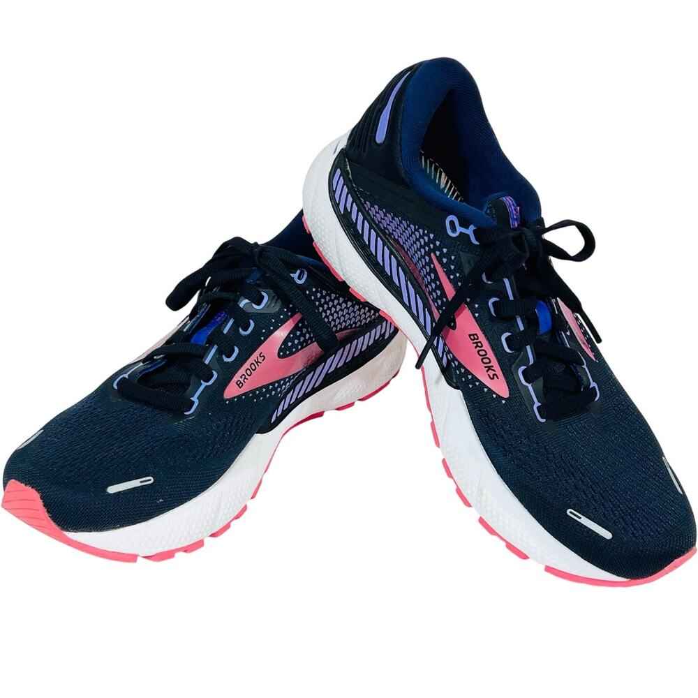 Brooks Women's Navy and Pink Running Shoes